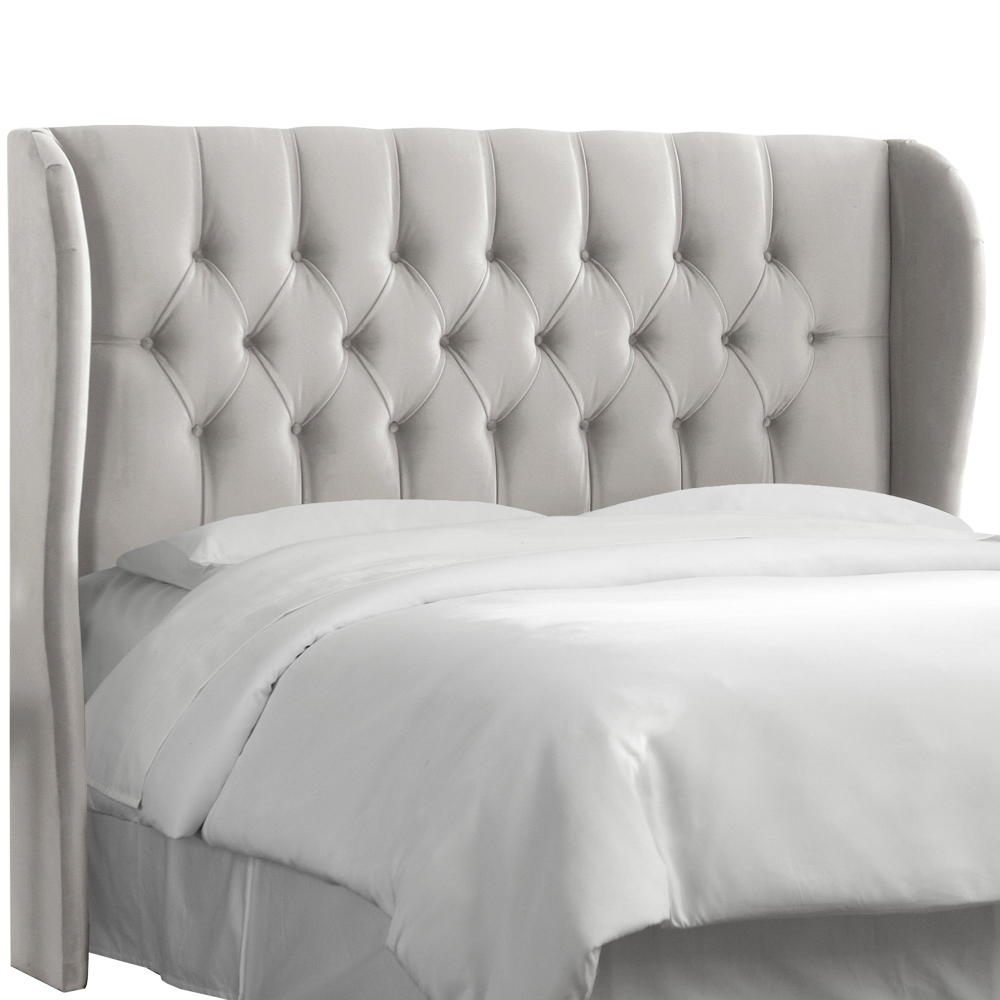 House of Hampton Tufted Upholstered Wingback Headboard & Reviews Wayfair